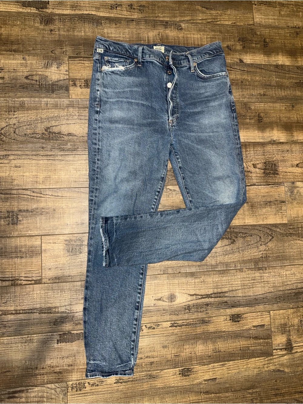 Citizens Of Humanity Women’s High Rise Medium Blue Slim Jeans